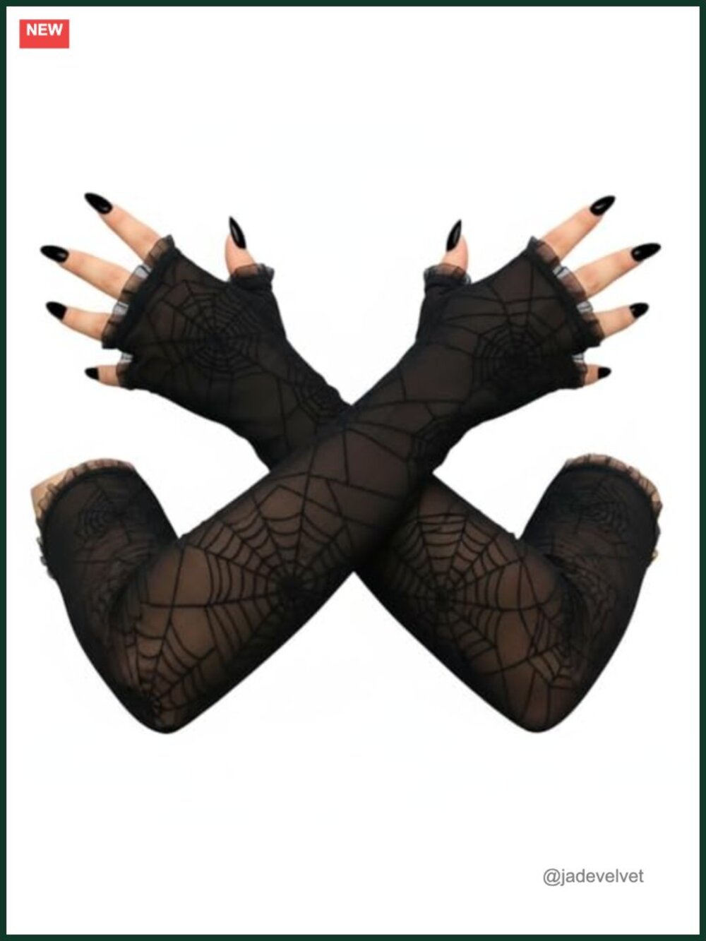 Elbow Length Tulle Mesh Gloves One Size Cosplay Costume Accessory